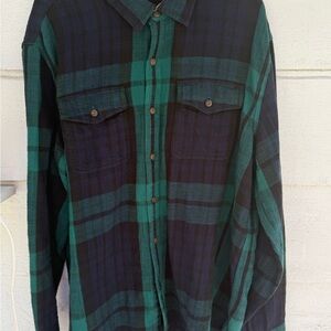 LL Bean Men Signature Plaid Flannel Men’s Shirt Size XL
